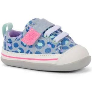See Kai Run (First Walker) - Stevie Mini blue leopard early walking shoes