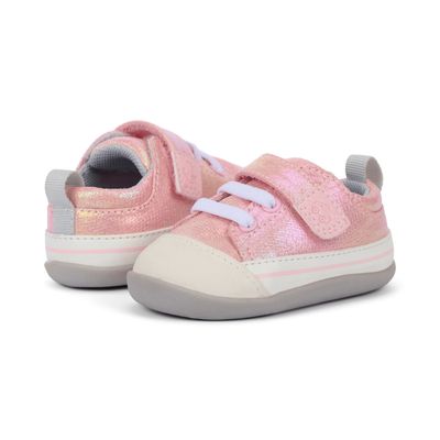 See Kai Run (First Walker) - Stevie Mini pink metallic early walking shoes