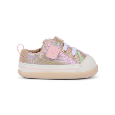 See Kai Run (First Walker) - Stevie Mini gold metallic early walking shoes