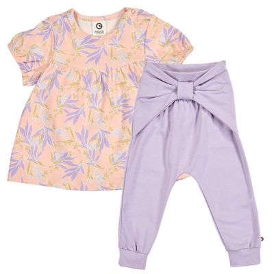 Danish Musli Peony organic  cotton floral 2 pc. pant set