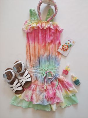 Havengirl Tie Dye swirl rainbow daydream romper