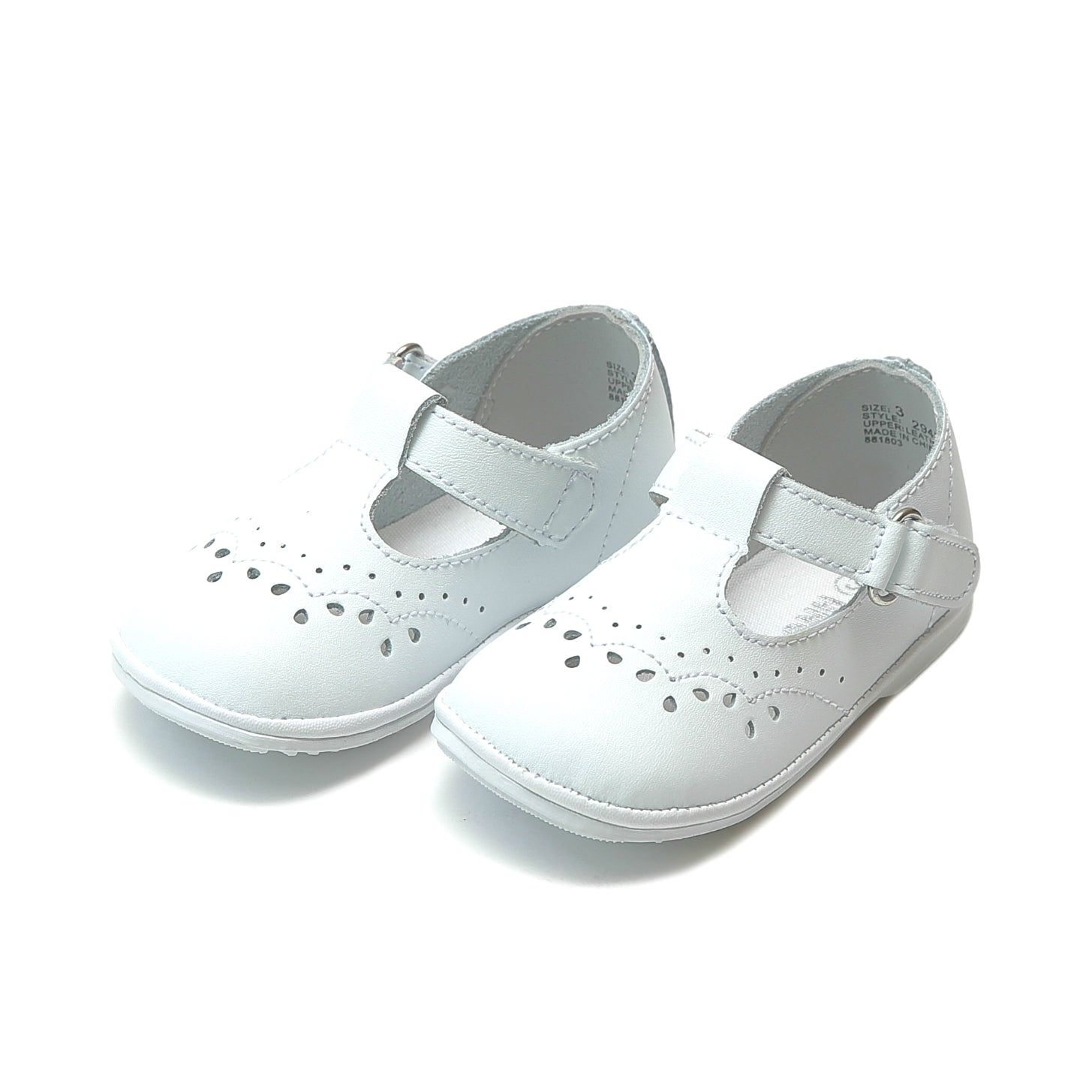Angel by L'Amour Birdie white T Strap  Mary Jane (Infant)-white