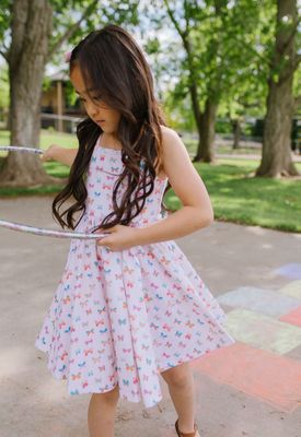 Ollie Jay Camila twirl dress in Butterfly rainbow