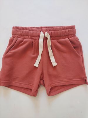 Baby Sprouts Girls bamboo shorts- brick red