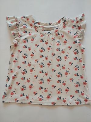 Baby Sprouts Girls bamboo sleeveless Top-Maya floral