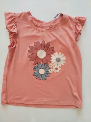 Baby Sprouts Girls bamboo sleeveless Top-zoey daisy print