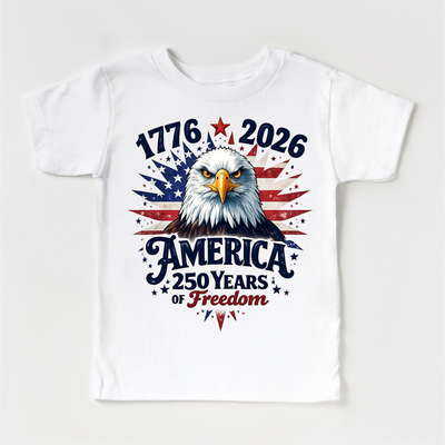 Madi Moosh  Patriotic  250 years of freedom 1776-2026 Tee- Patriotic