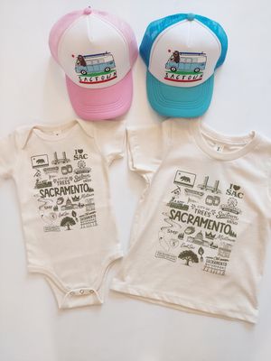 Morado Designs "Sacramento City Elements" organic cotton T Shirt or Onesie- Made in the USA