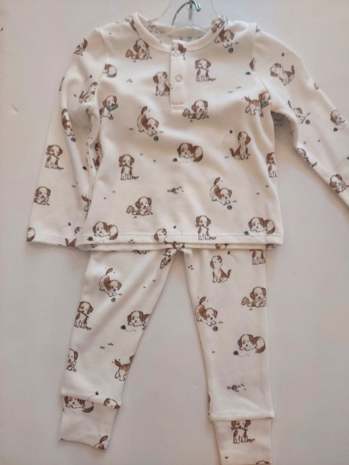 Angel Dear bamboo Explorer Puppy -long sleeve henley playlet-modal