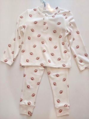 Angel Dear modal Mini football -long sleeve henley playlet-modal