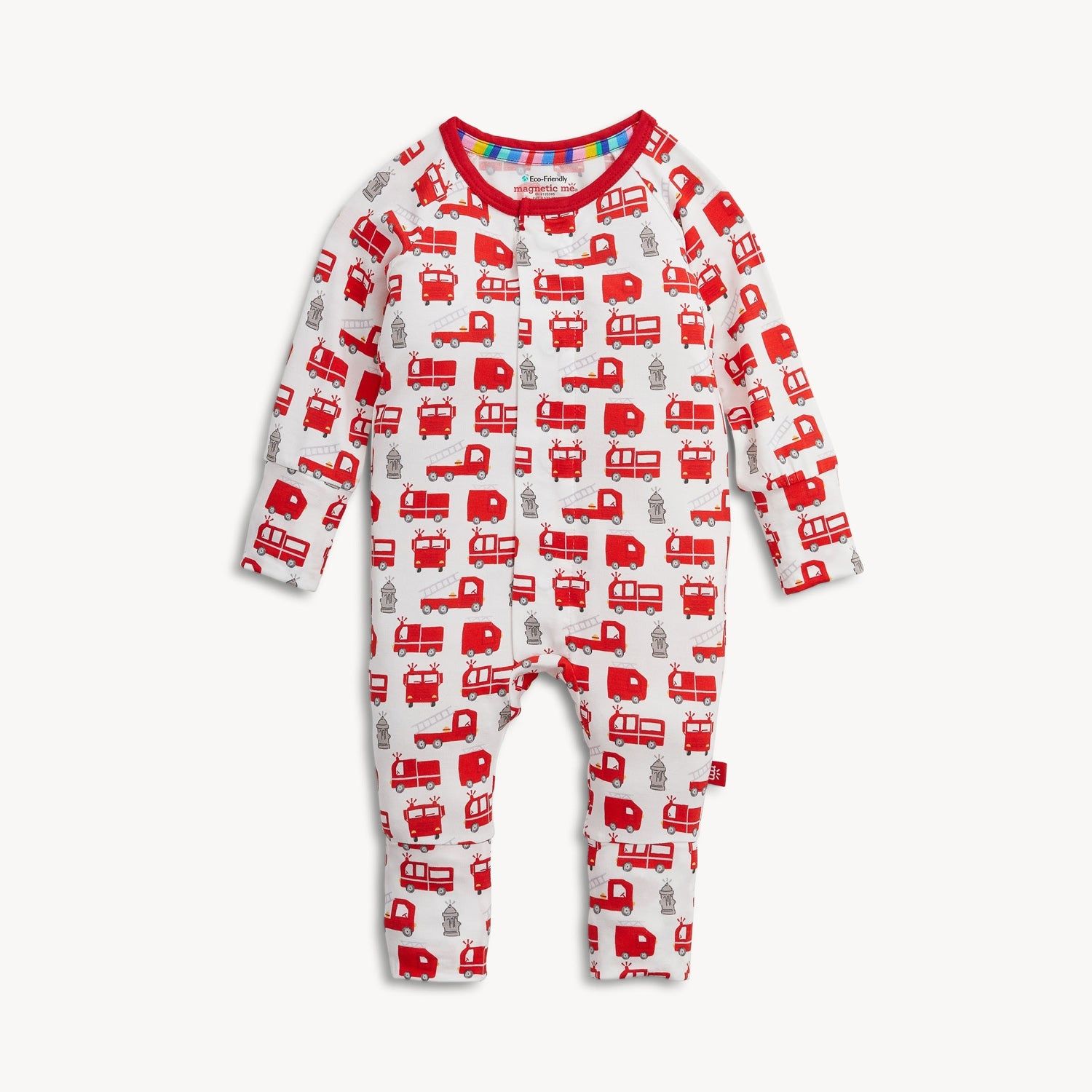 Magnetic Me  "fired up" fire engine eco friendly modal magnetic convertible coverall-
