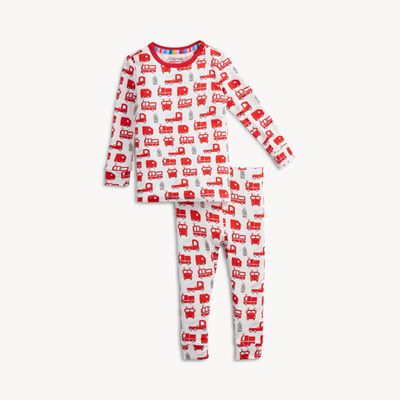 Magnetic Me  "Fired Up"  eco friendly modal magnetic 2 pc long sleeve pajama set-
