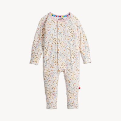 Magnetic Me  "Oinklet" piggy floral eco friendly modal magnetic convertible coverall-