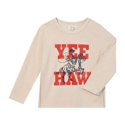 Me &amp; Henry 100% cotton "Yee Haw" cowboy long sleeve shirt