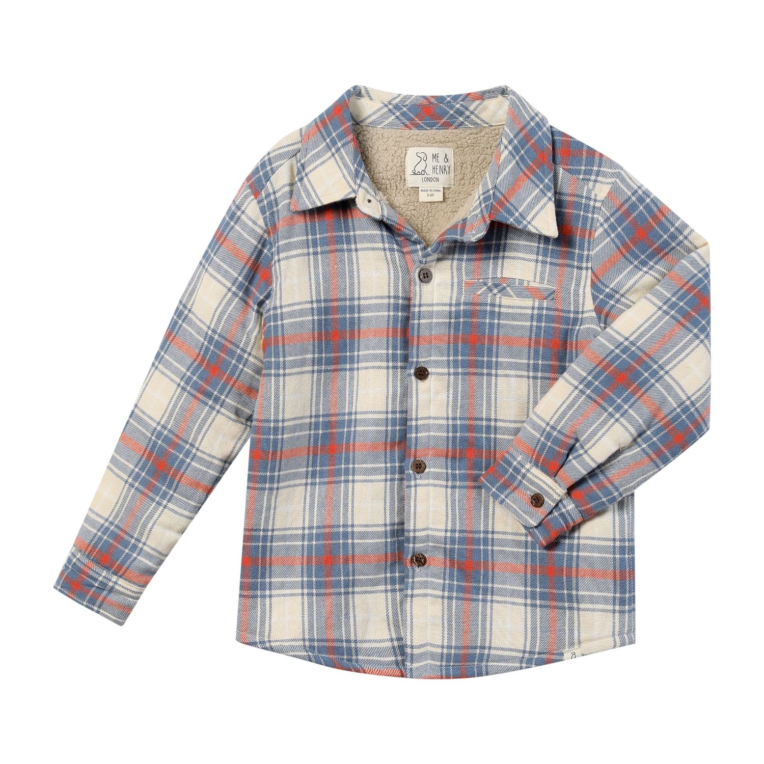 Me &amp; Henry 100% cotton Adventurer  sherpa lined shacket