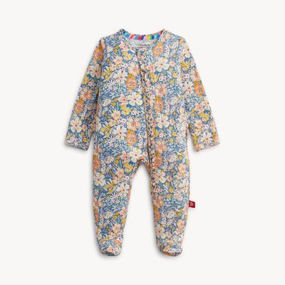 Magnetic Me  "flora" ruffle eco friendly modal magnetic footie-