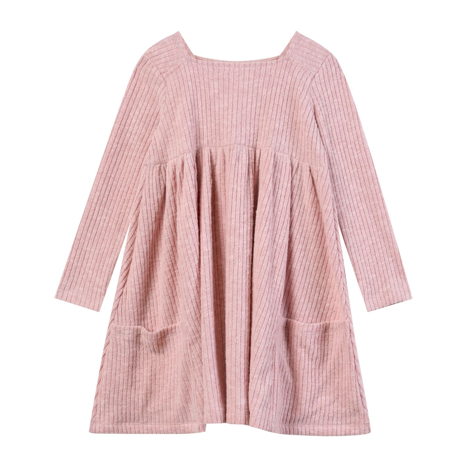 Vignette Rylie dress in rose pink pocket front