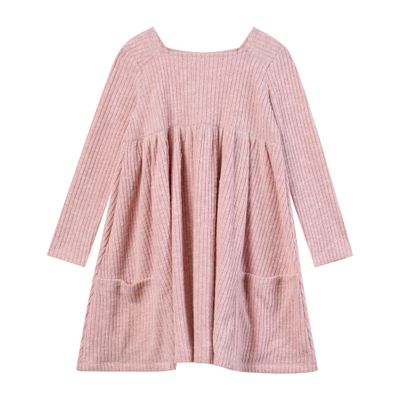 Vignette Rylie dress in rose pink pocket front