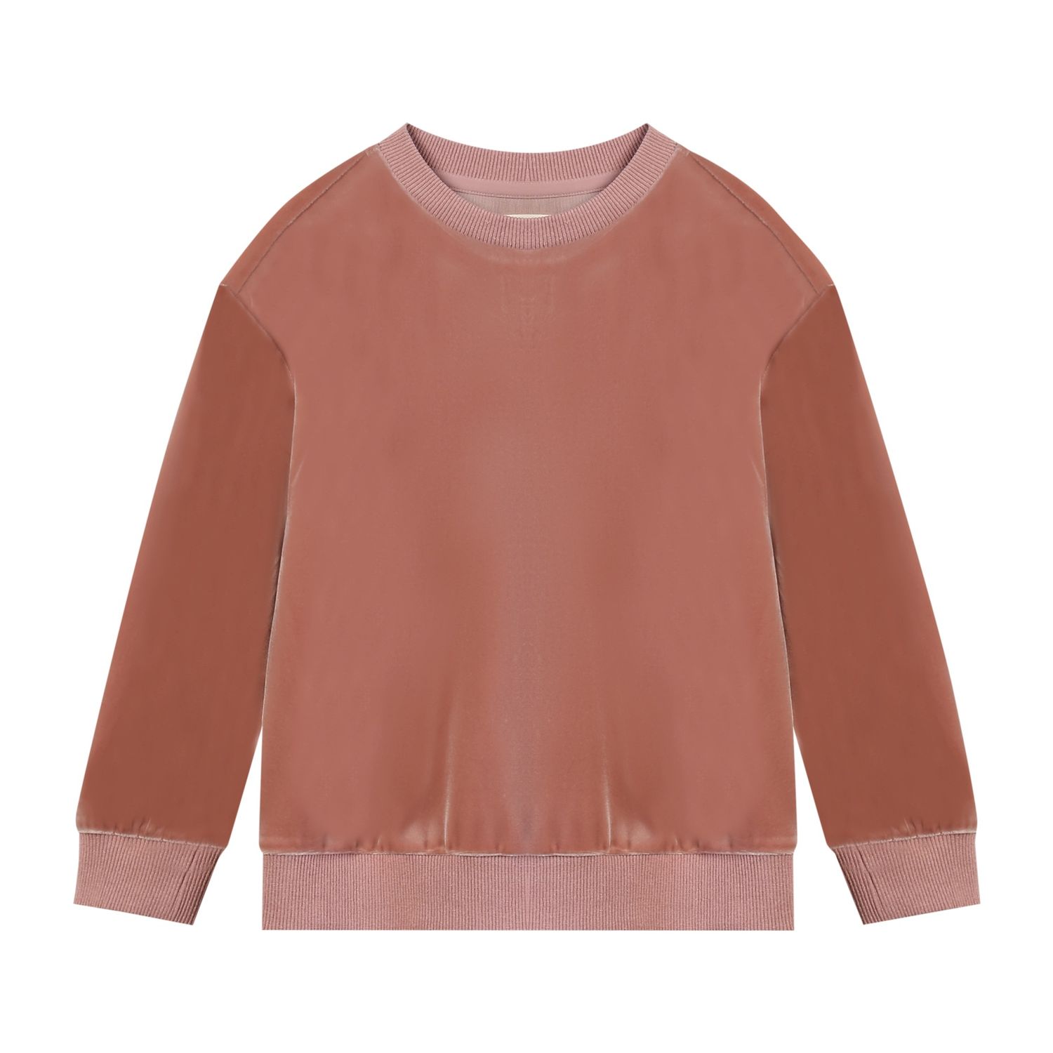 Vignette Kaia sweatshirt in rose velvet.
