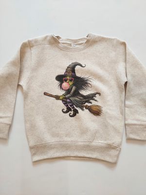 Madi Moosh  American Made- Blowing Bubbles Witch sweatshirt