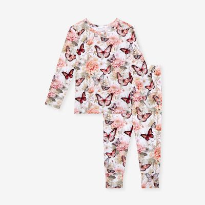 Posh Peanut Leanne bamboo classic pajama set- butterflies