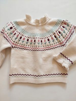 New Fall Mayoral floral sweater-ruffle neck and wrist