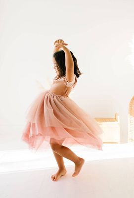 Ollie Jay  Havenleigh tulle dress in warm vanilla
