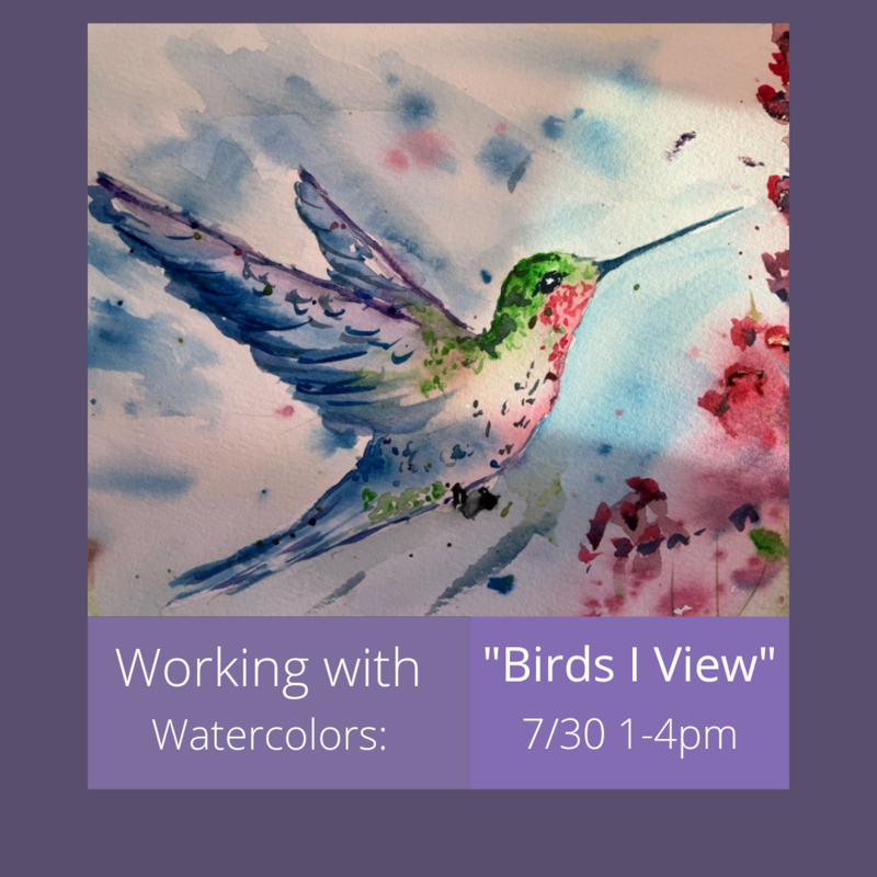 Working with Watercolor: "Birds I View"