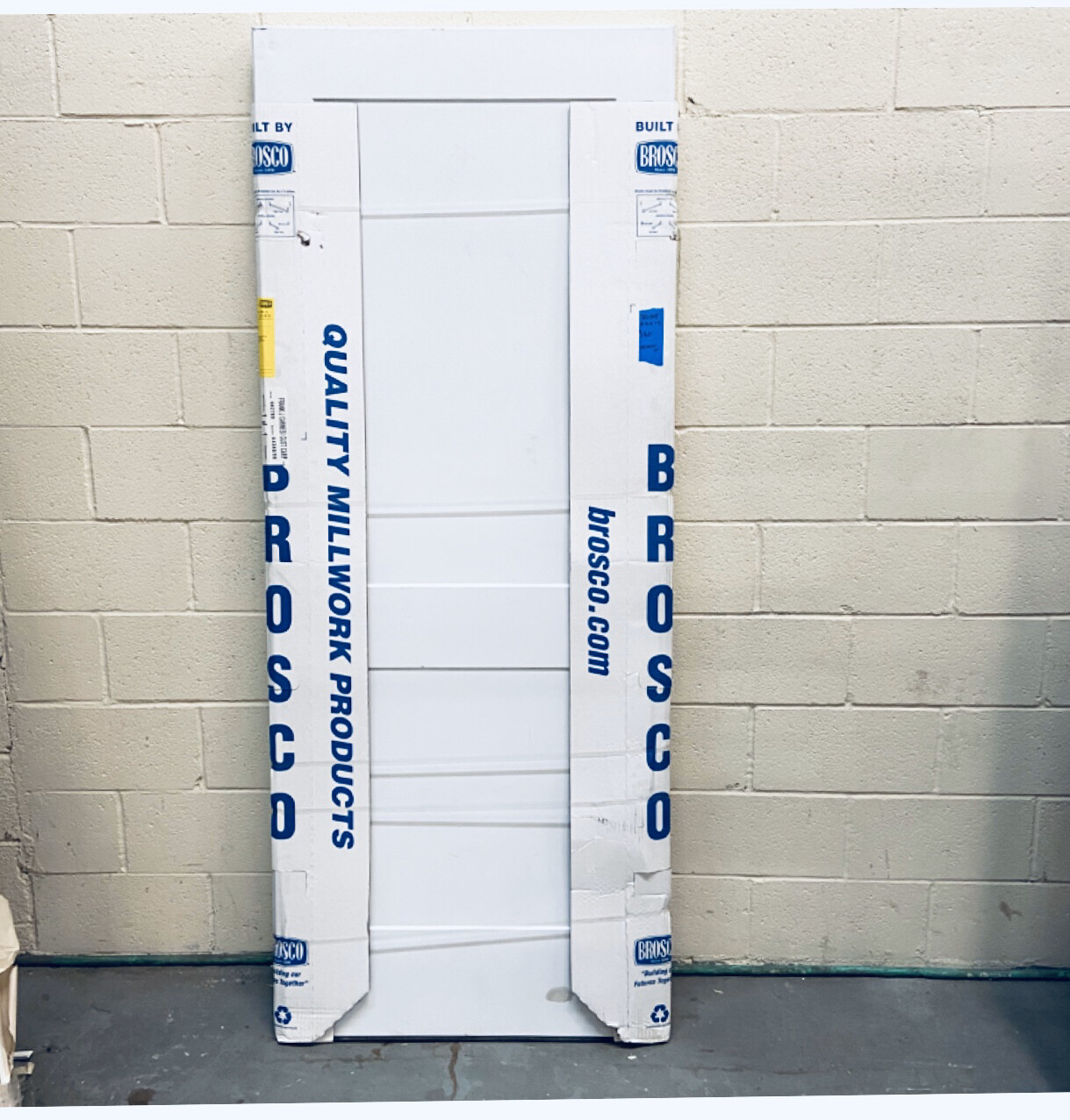 White Brosco Exterior Door