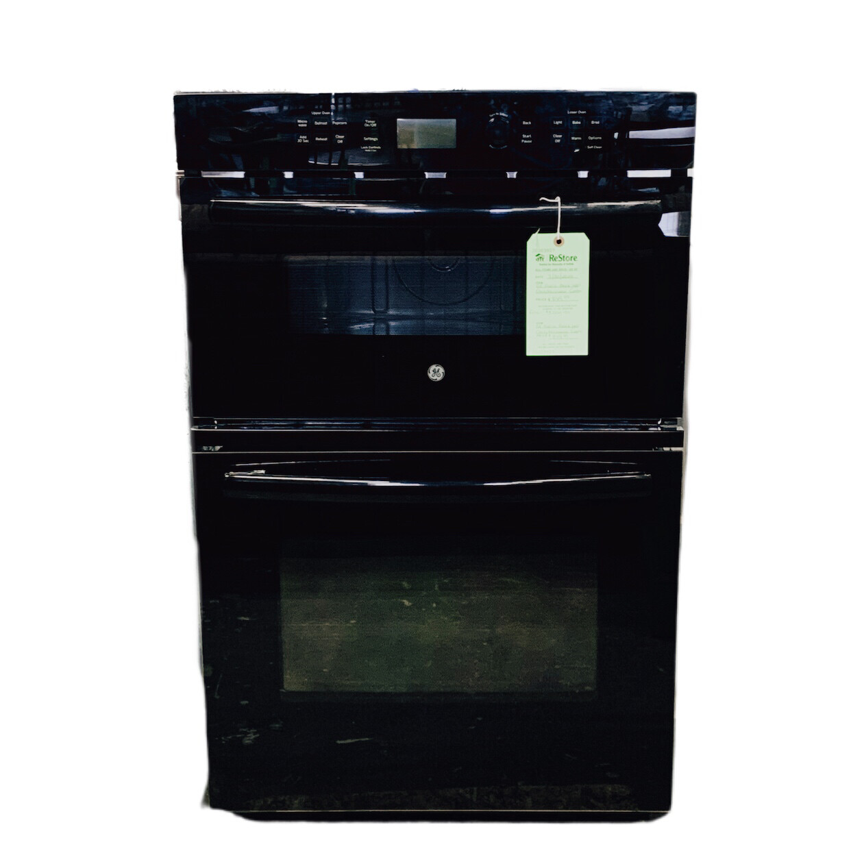 GE Profile Black Wall Oven Microwave Combo