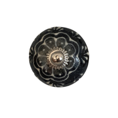 Black & White Ceramic Knobs 15A