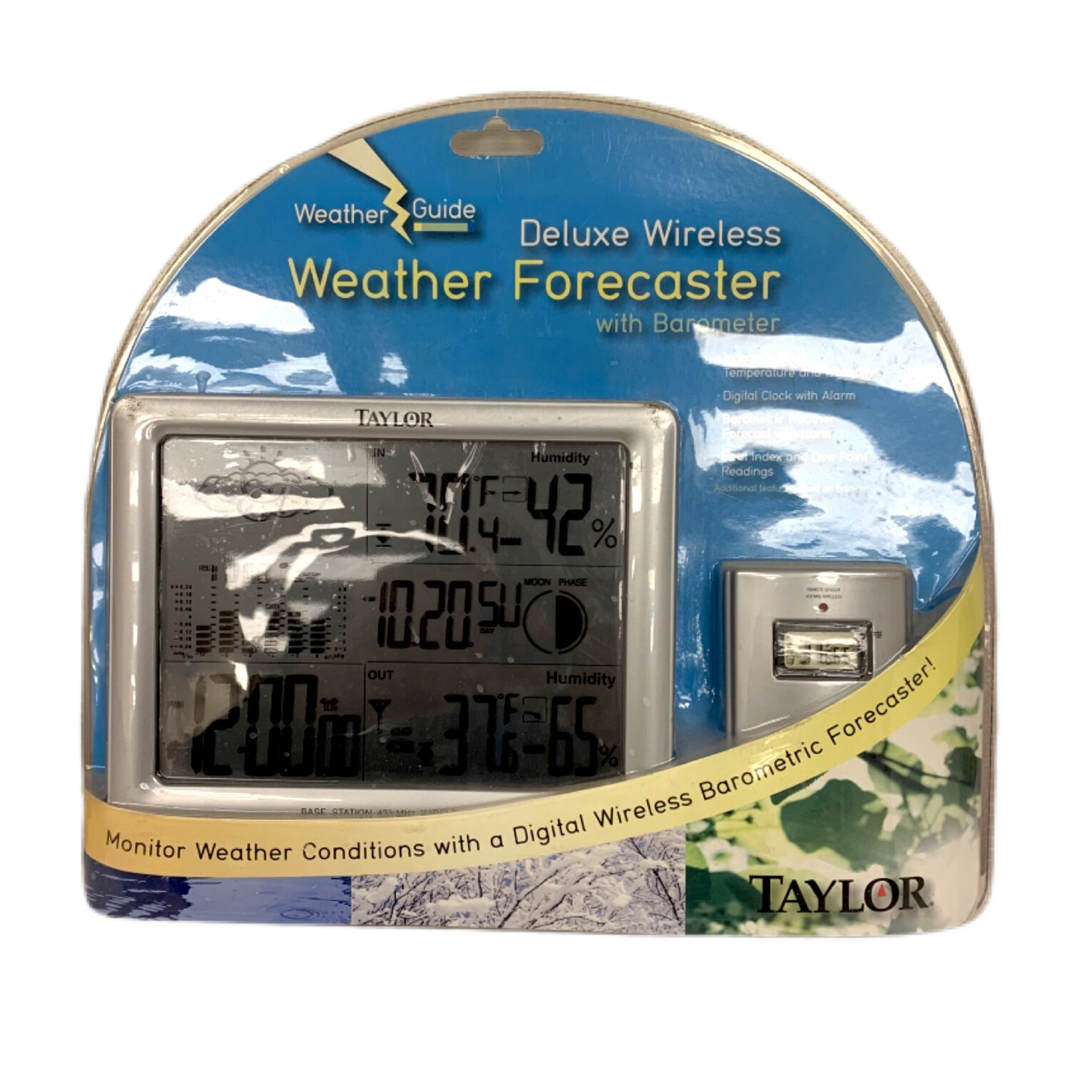 Taylor Deluxe Wireless Weather Forecaster With Barometer 