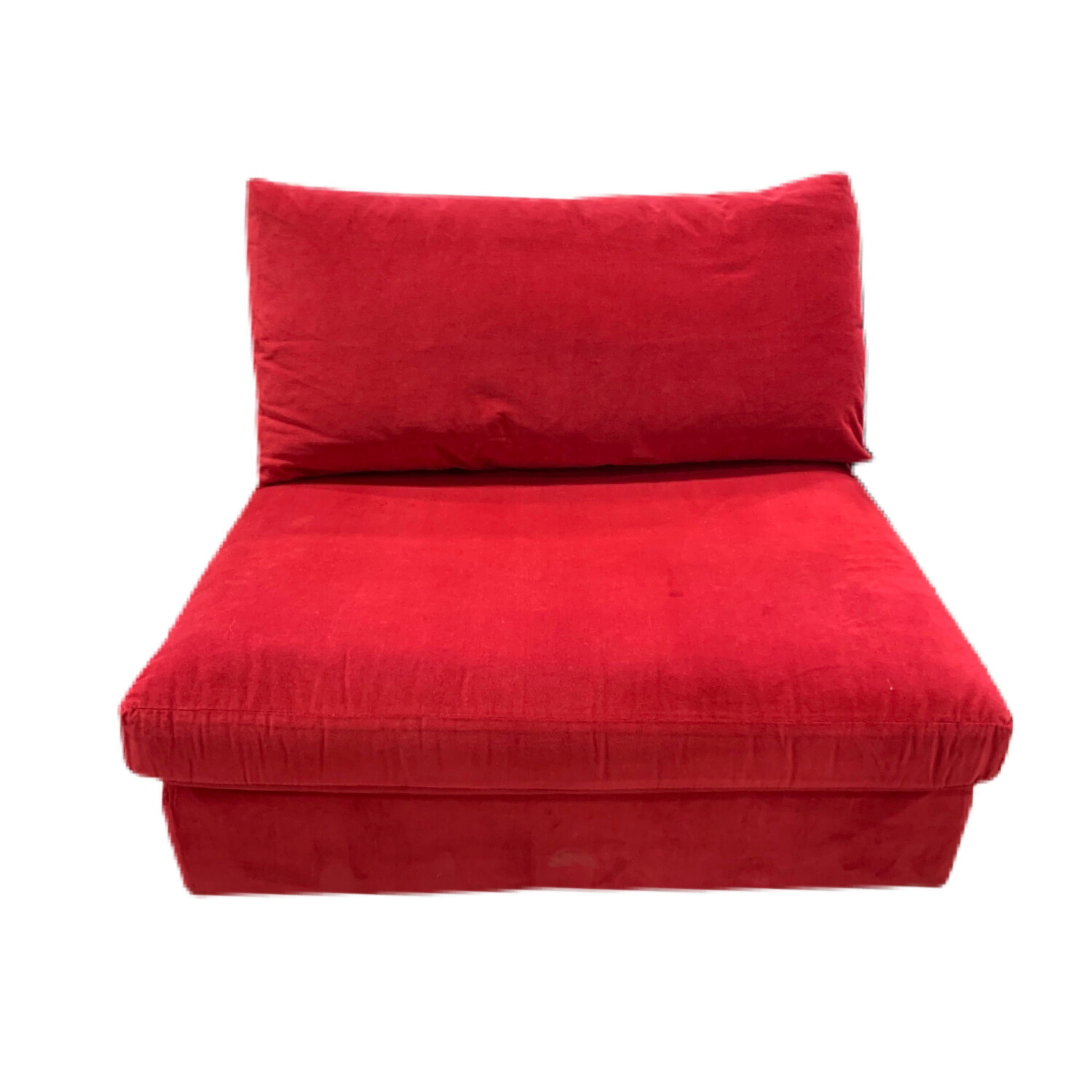 Red Armless Chair 
