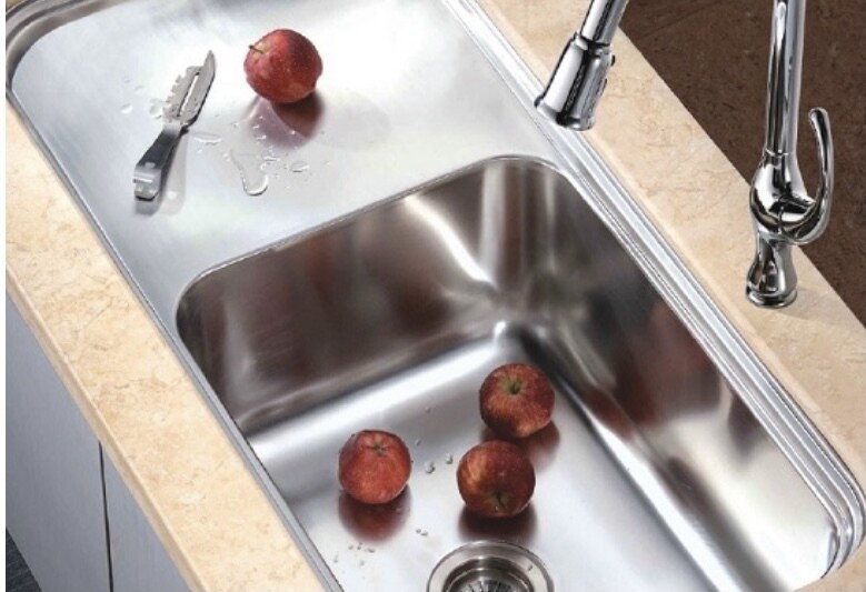 Dawn Single Bowl Sink with Work Surface