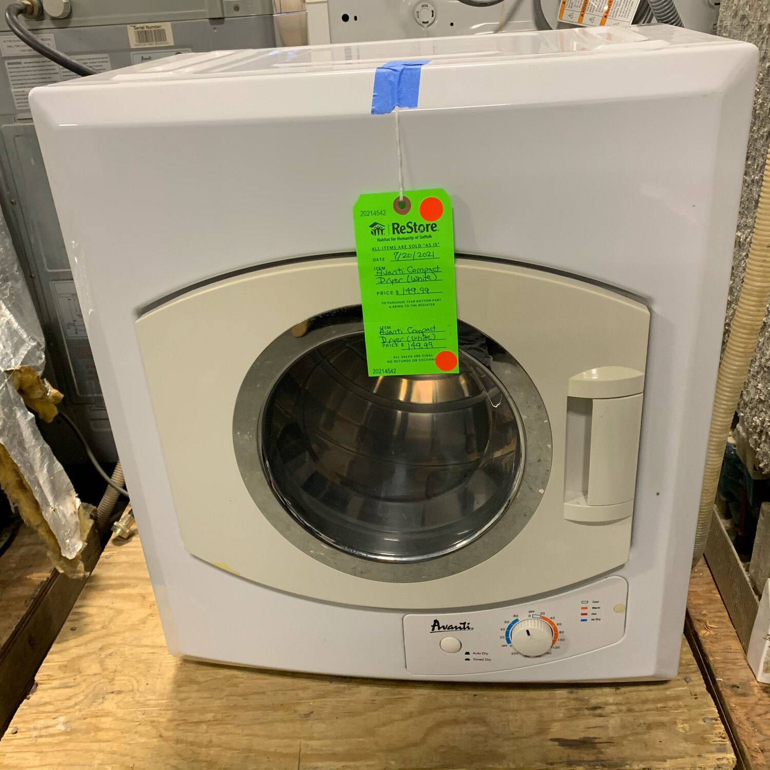 Avanti Compact Dryer (White)