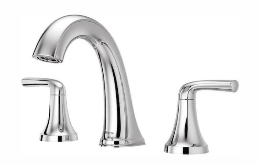 Ladera 8 in. Widespread 2-Handle Bathroom Faucet in Polished Chrome 