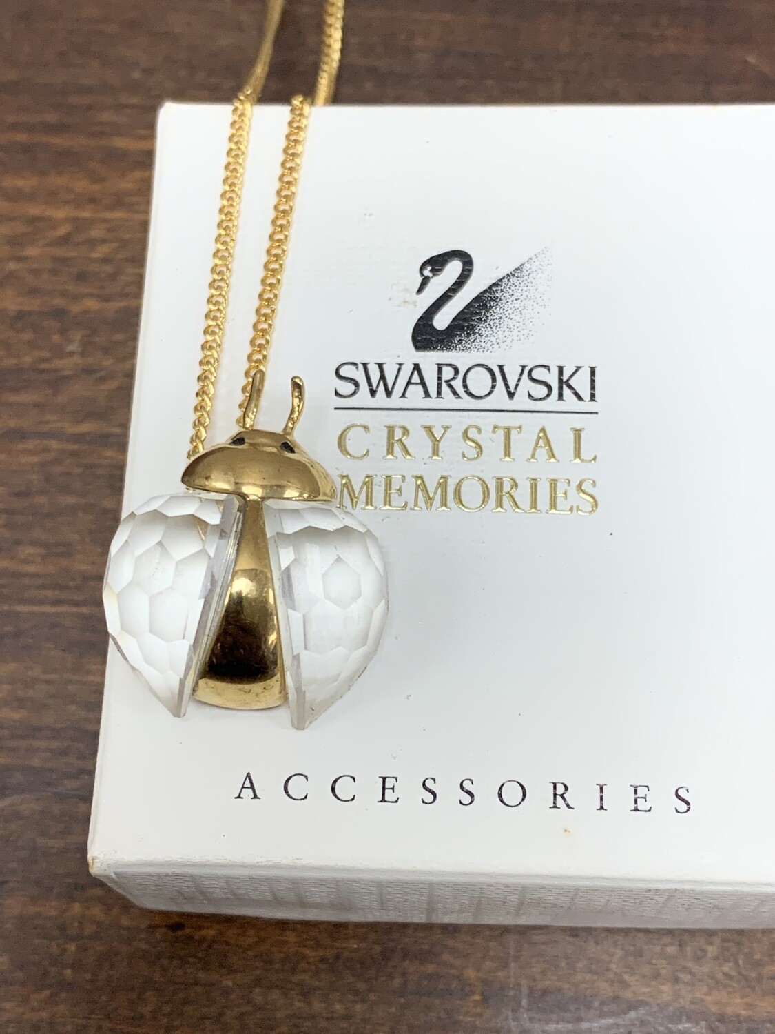 Swarovski Crystal Ladybug Necklace 