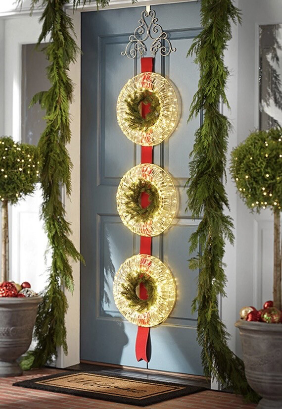 Member's Mark Pre-Lit 78" Holiday Wreath Door Hanger