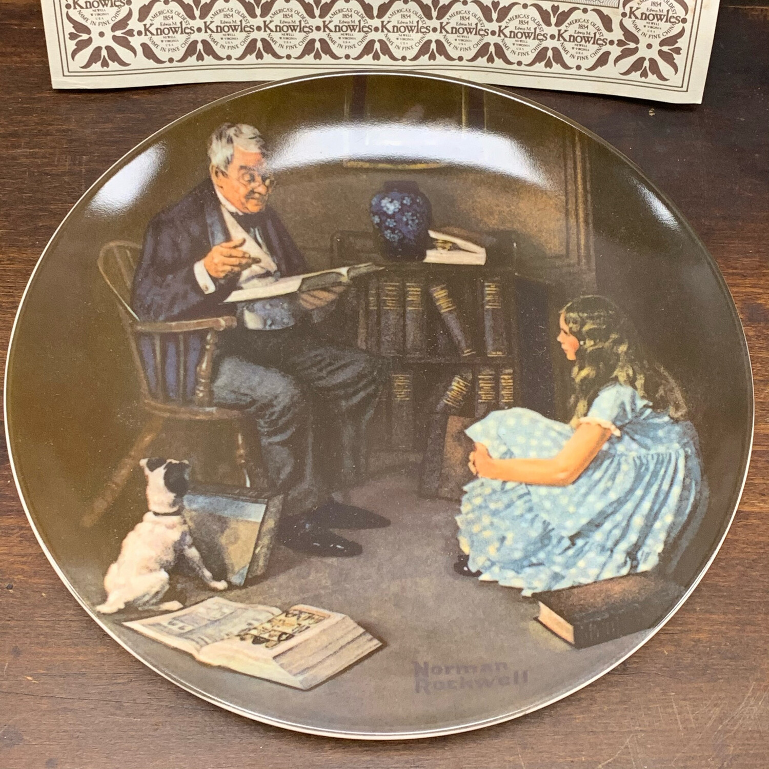 Norman Rockwell " The Storyteller" Decorative China 