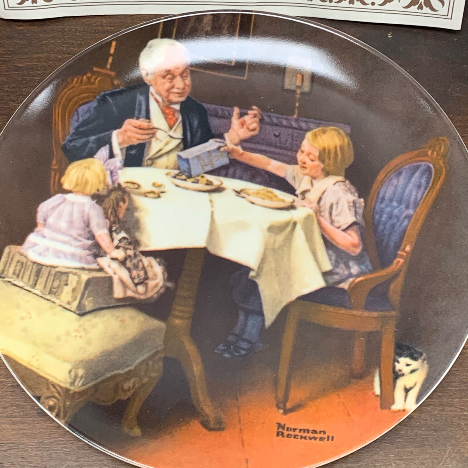 Norman Rockwell "The Gourmet" Decorative China 