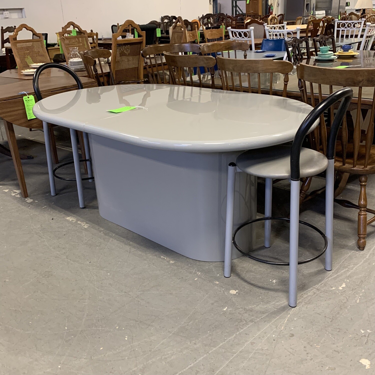 Grey Table With 2 Chairs