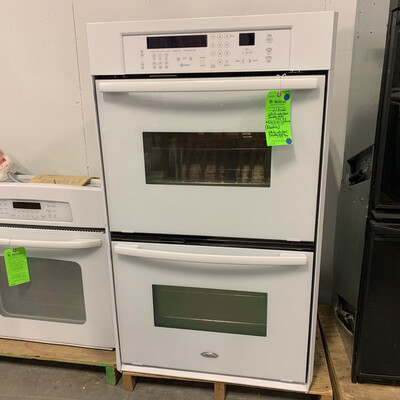 White Whirlpool Double Oven (Electric)