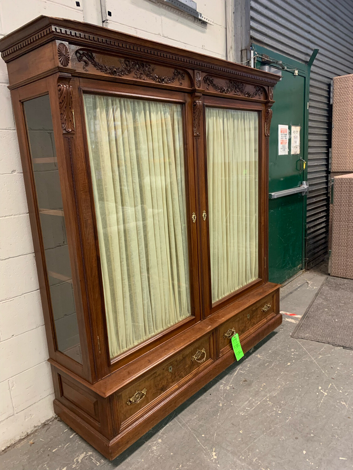Solid Wood Glass Cabinet 