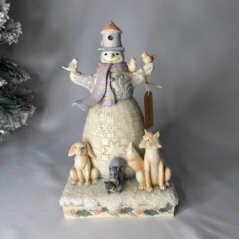 Jim Shore "Welcome Winter Friends" Snowman Figurine