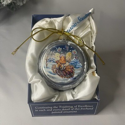 G. Brekht Hand-Painted Glass Ornament
