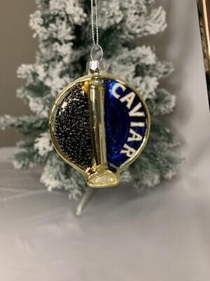 Holiday Lane Glass Caviar Ornament