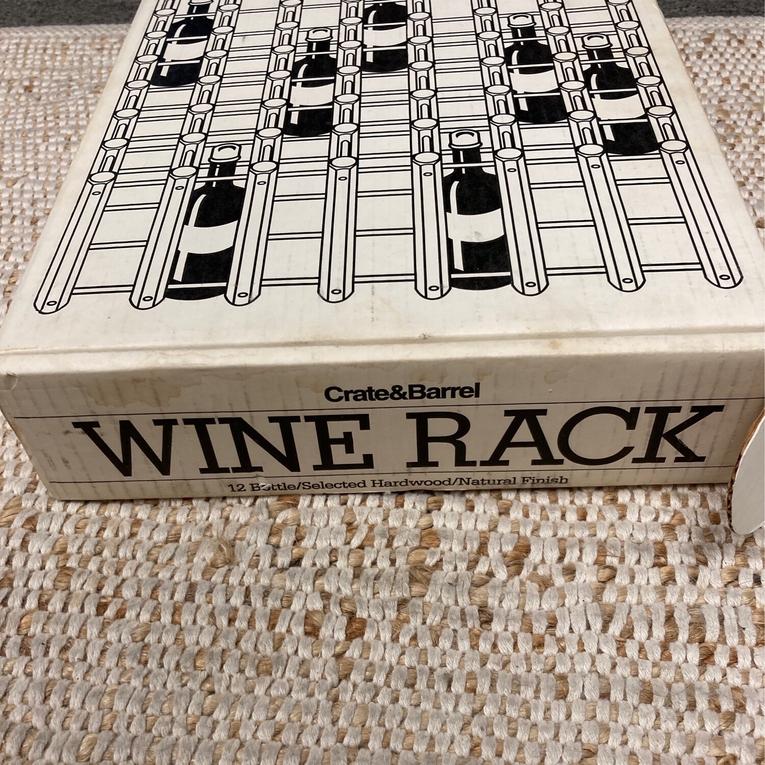 Crate & Barrel Hardwood Wine Rack