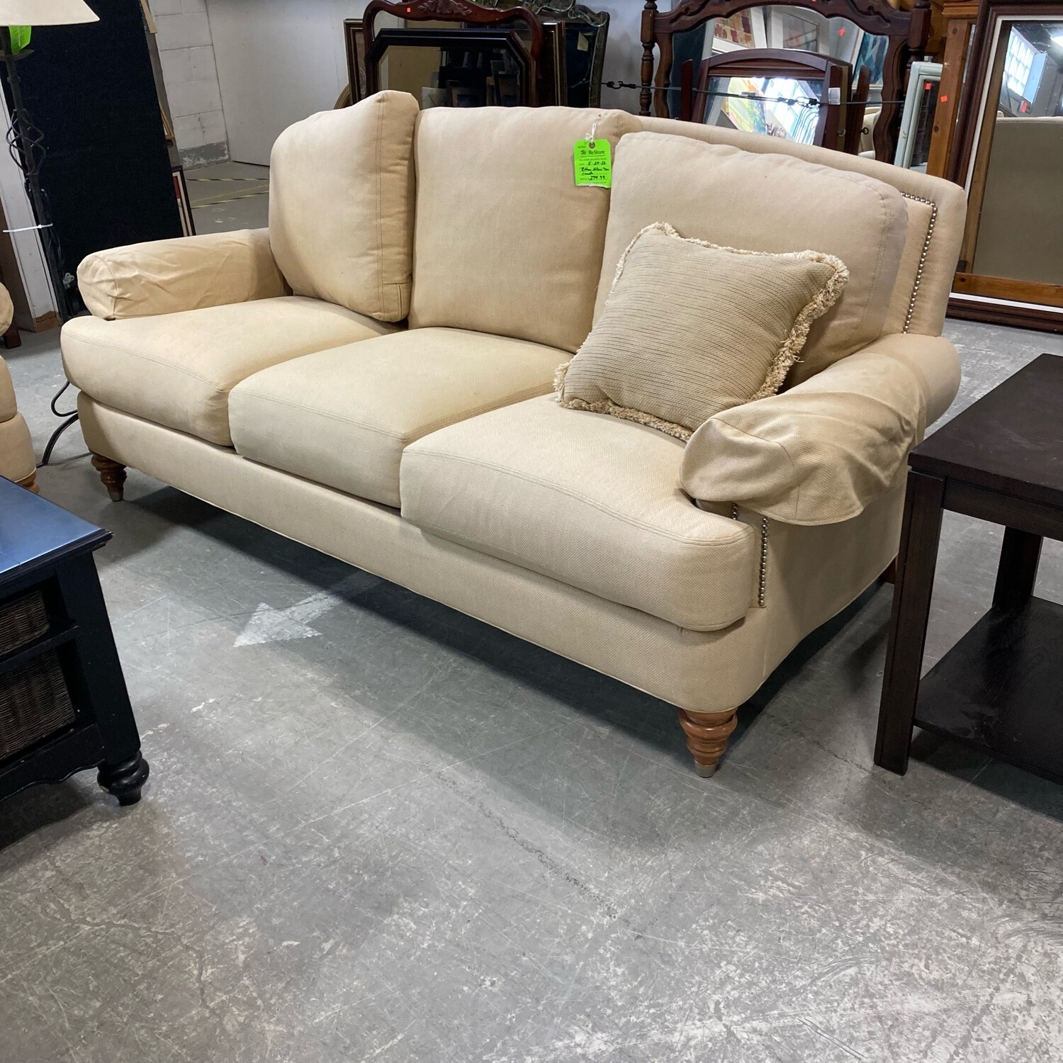 Ethan Allen Tan Couch