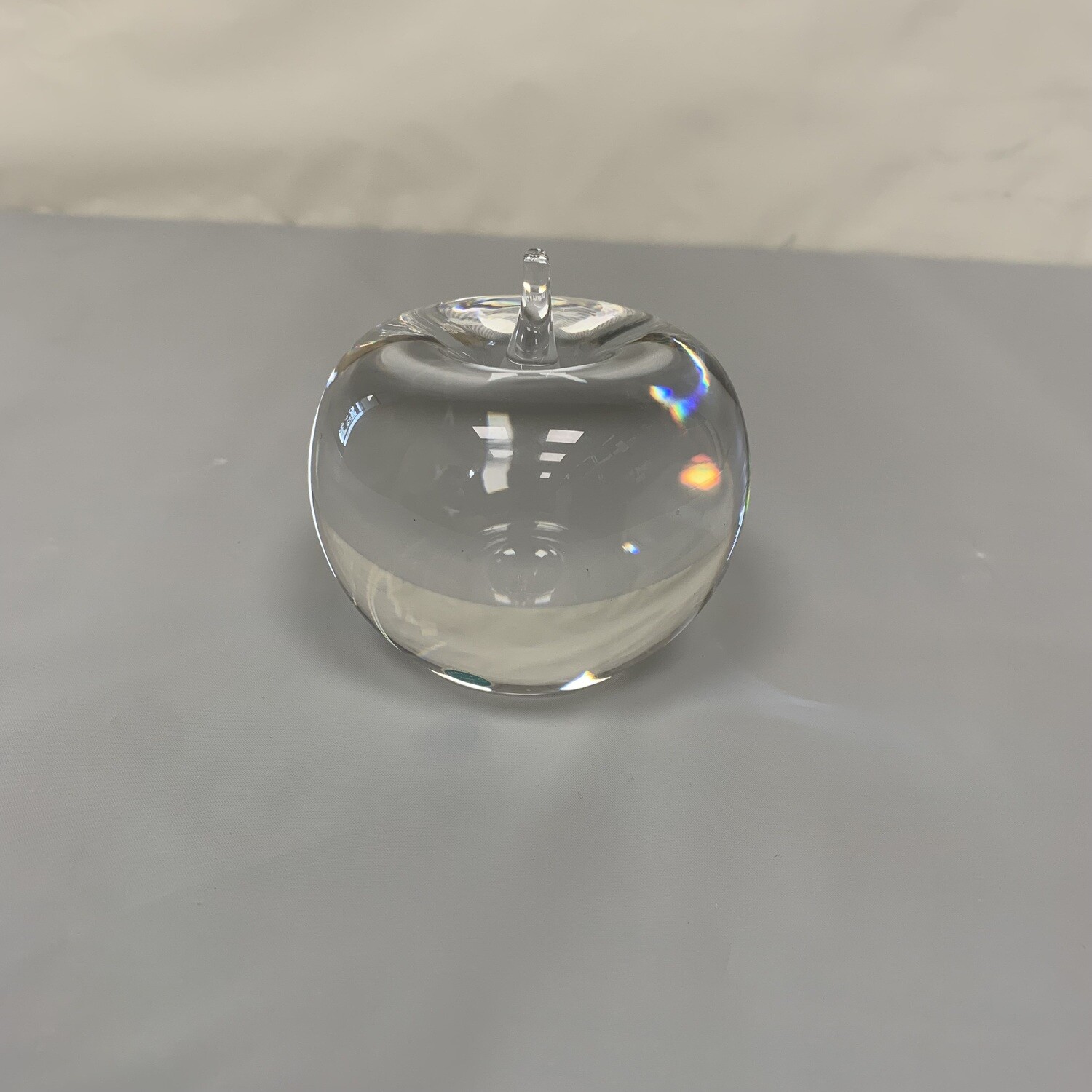 Tiffany &amp; Co. Crystal Apple Paperweight