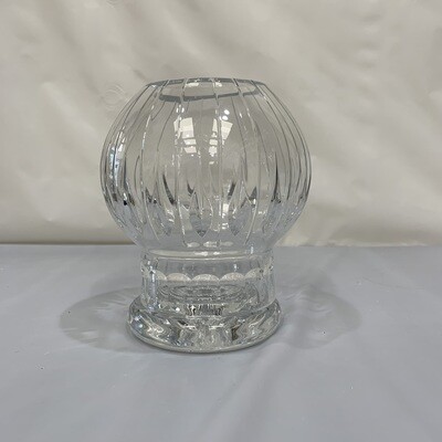 Vintage Block Crystal Globe Candle Holder